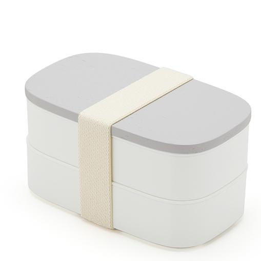 弁当箱 おすすめ  2段 ランチボックス パステルカラー ピンク/グレー/ホワイト ヴァーレア ヴァーリ 木蓋 日本製 |  | 02