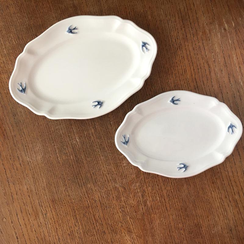 スタジオエム アーリーバード サイドプレート オーバル S ツバメ スタジオM’ 食器 皿 取り皿 ケーキプレート 日本製 陶器 | studio m' | 03