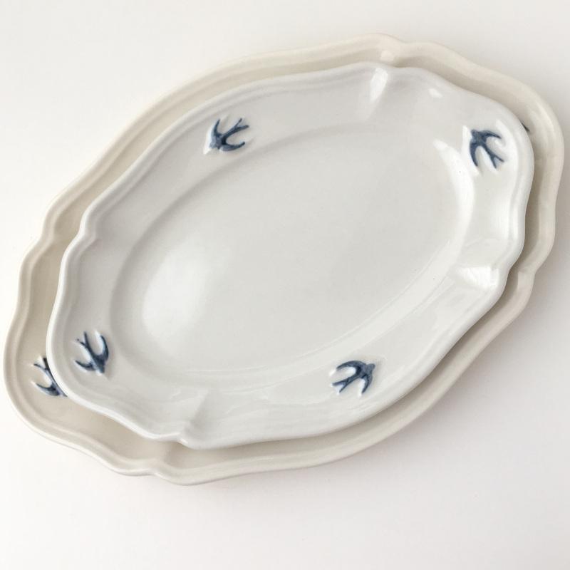 スタジオエム アーリーバード サイドプレート オーバル S ツバメ スタジオM’ 食器 皿 取り皿 ケーキプレート 日本製 陶器 | studio m' | 04