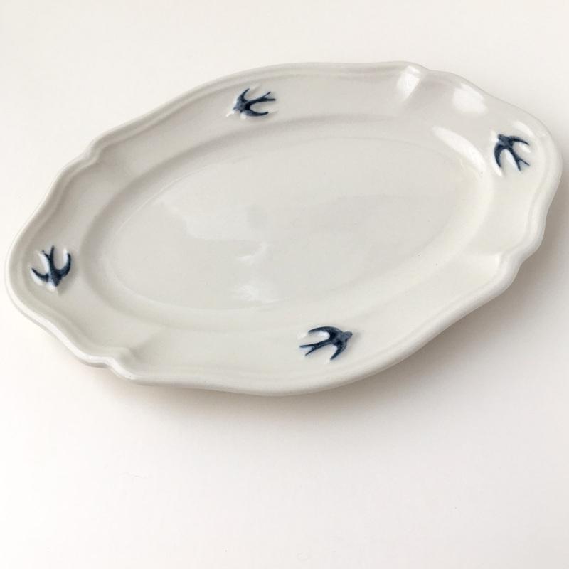 スタジオエム アーリーバード サイドプレート オーバル S ツバメ スタジオM’ 食器 皿 取り皿 ケーキプレート 日本製 陶器 | studio m' | 06