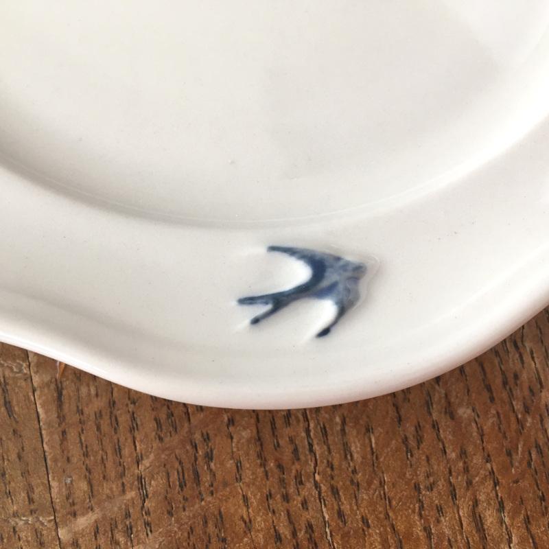 スタジオエム アーリーバード  オーバル L サイドプレートツバメ スタジオM’ 食器 皿 取り皿 ケーキプレート 日本製 陶器 | studio m' | 02