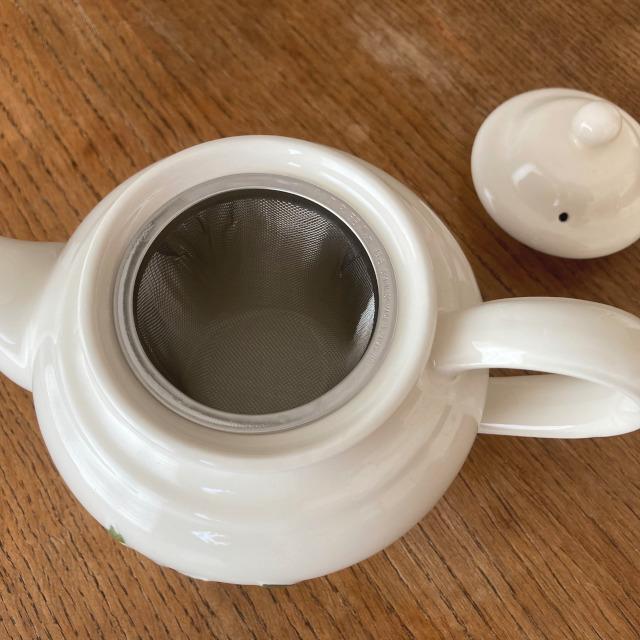 ティーポット ミルティーユ ブルーベリー 茶こし付 ホワイト スタジオM’ 食器 スタジオエム 日本製 陶器 |  | 05