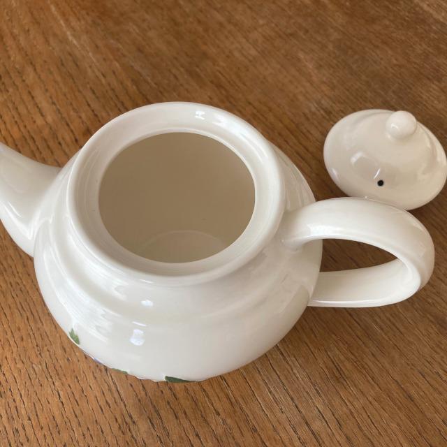ティーポット ミルティーユ ブルーベリー 茶こし付 ホワイト スタジオM’ 食器 スタジオエム 日本製 陶器 |  | 06