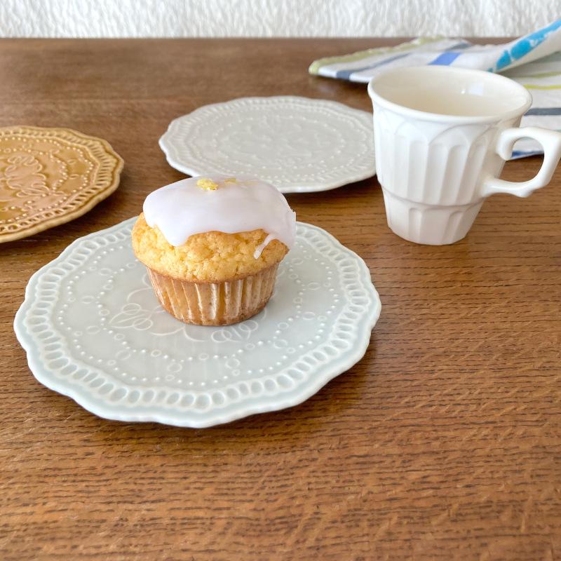 スタジオエム ケーキプレート エタンセル 170 ラウンドプレート サイドプレート スタジオM’ 食器 皿  ディナープレート 取り皿 日本製 陶器 | studio m'