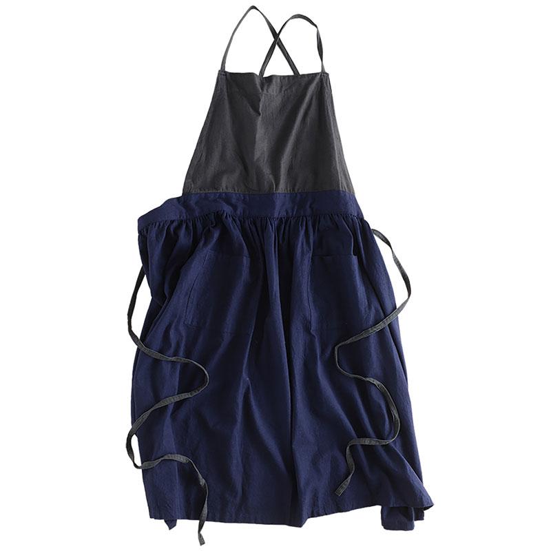 エプロン フルッタ バイカラー 配色 綿 ギャザー ドレスエプロン アウトドア テクノプライム  ギフト | ブランド登録なし | 02