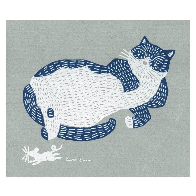 スポンジワイプ katakata　ねこ/くま/かもめ キッチンワイプ ふきん おしぼり セルロース | MOOMIN | 01