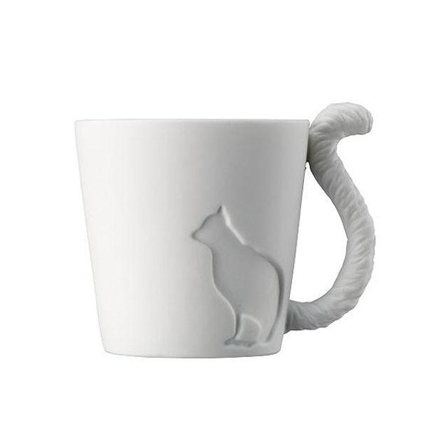 KINTO(キントー)しっぽが持ち手のアニマルマグカップ ねこ/りす/バンビ/うさぎ Mugtail マグテイル 磁器製 ギフト | KINTO | 03