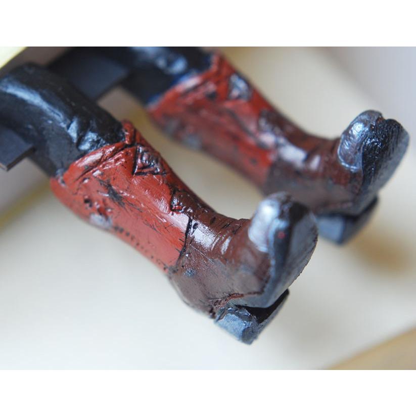 アートブックマーカー ウェスタンブーツ in the book　アートなしおり  my bookmark【レターパックプラス便可】 | ブランド登録なし