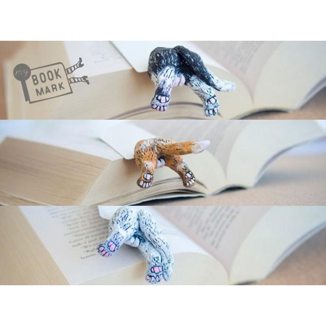 アートブックマーカー ネコのお尻 in the book アートブックマーカー しおり ねこ 猫 mybookmark | ブランド登録なし