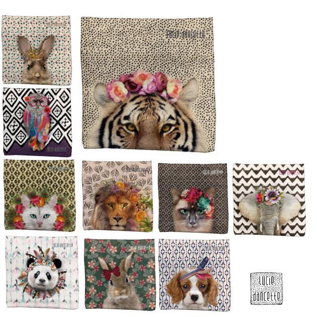 ハンドタオル ルーシーダンセット ハンカチ マイクロファイバー 速乾