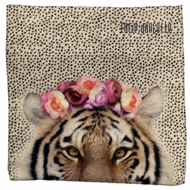 ハンドタオル ルーシーダンセット ハンカチ マイクロファイバー 速乾 日本製 トラ  ねこ うさぎ リュシーダンセット ギフト ハンカチタオル | ブランド登録なし | 01