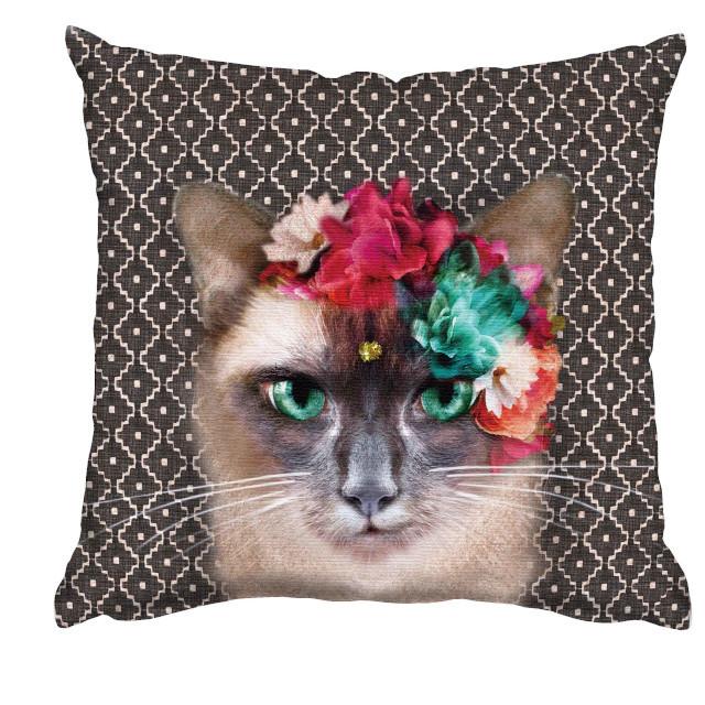 クッション ミニサイズ インナークッション付 ルーシーダンセット 25cm角 日本製 トラ  ねこ うさぎ レッセルーシーフェール リュシーダンセット ギフト | ブランド登録なし | 02