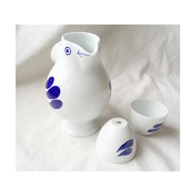 リサラーソン おさけとり 鳥の形の徳利とお猪口のセット 置物 波佐見焼  陶器製 lisa larson | Lisa Larson | 03