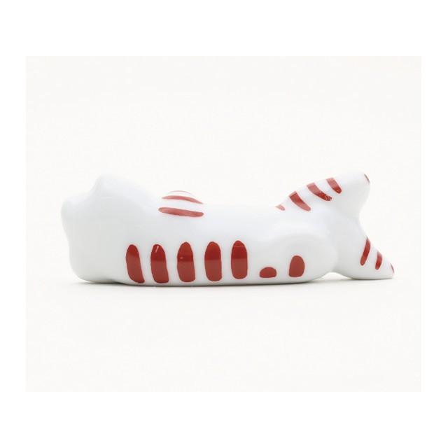 リサラーソン 箸置き2個セット ねるねこ レッド&ブルー シマ猫 マイキー 陶器製 lisa larson | Lisa Larson | 04