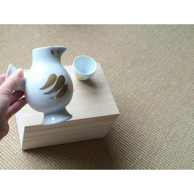リサラーソン おさけとり 鳥の形の徳利とお猪口のセット 置物 金 ゴールド 波佐見焼  陶器製 lisa larson | Lisa Larson | 03