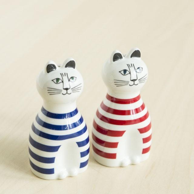 リサラーソン ねこのミンミのソルト＆ペッパー MINMI 塩コショウ入れ 磁器製 置物 lisa larson 雑貨 | Lisa Larson | 01