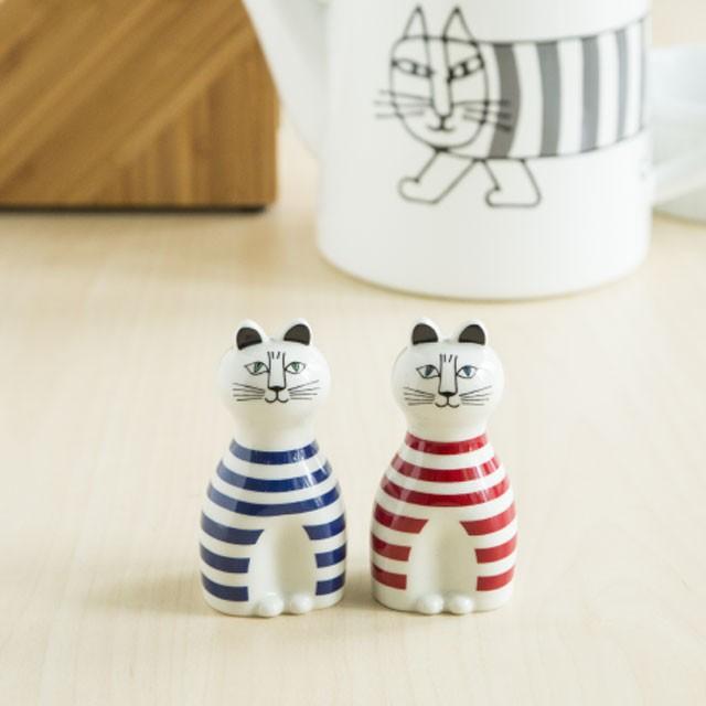 リサラーソン ねこのミンミのソルト＆ペッパー MINMI 塩コショウ入れ 磁器製 置物 lisa larson 雑貨 | Lisa Larson | 03