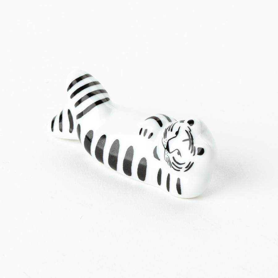 リサラーソン 箸置き 2個セット ねころぶ白虎 干支シリーズ 2022 波佐見焼 トラ とら 寅 置物 陶器 lisa larson | Lisa Larson | 04