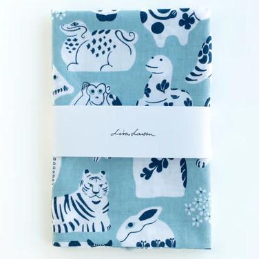 Lisa Larson（リサラーソン） てぬぐい 捺染 干支づくし 2025 手ぬぐい