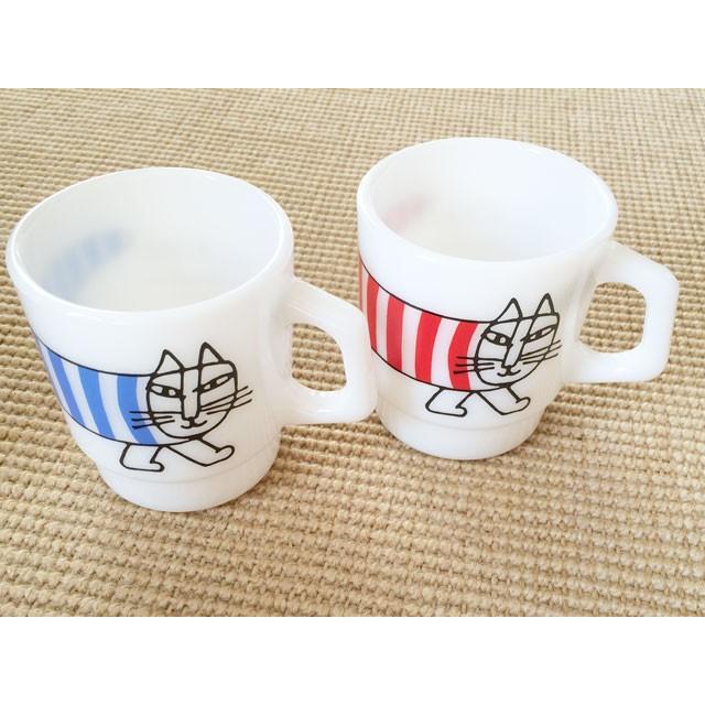 リサラーソン×ファイヤーキング マグカップ しま猫マイキー レッド/ブルー/グリーン fireking lisa larson 雑貨  :lisll339:デザイン雑貨のコンセプトストア - 通販 - Yahoo!ショッピング