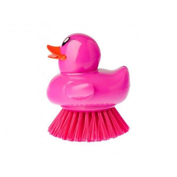 vigar(ビガール）アヒルの缶入りパームディッシュブラシ 4色 ducks 