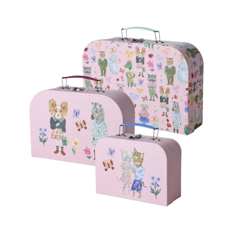 ナタリーレテ　MULTI PINK-BLUE SS ４枚 Nathalie Lete（ナタリーレテ） バッグ 3個セット スーツケース
