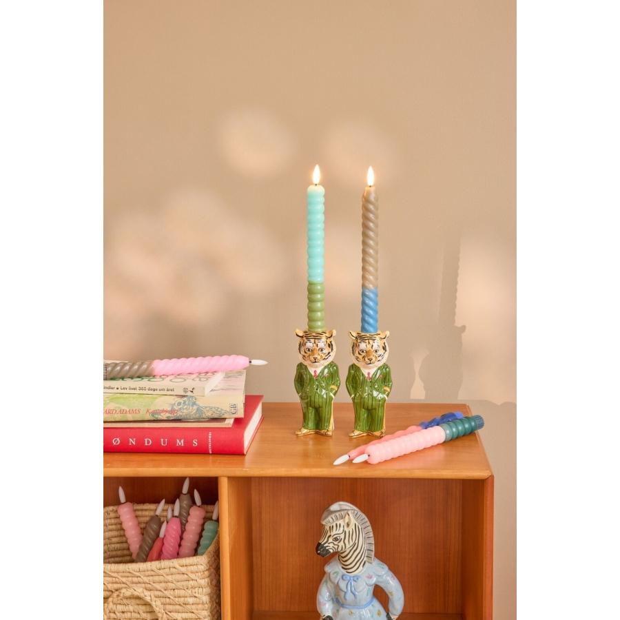 Nathalie Lete（ナタリーレテ） キャンドルホルダー タイガー グリーン