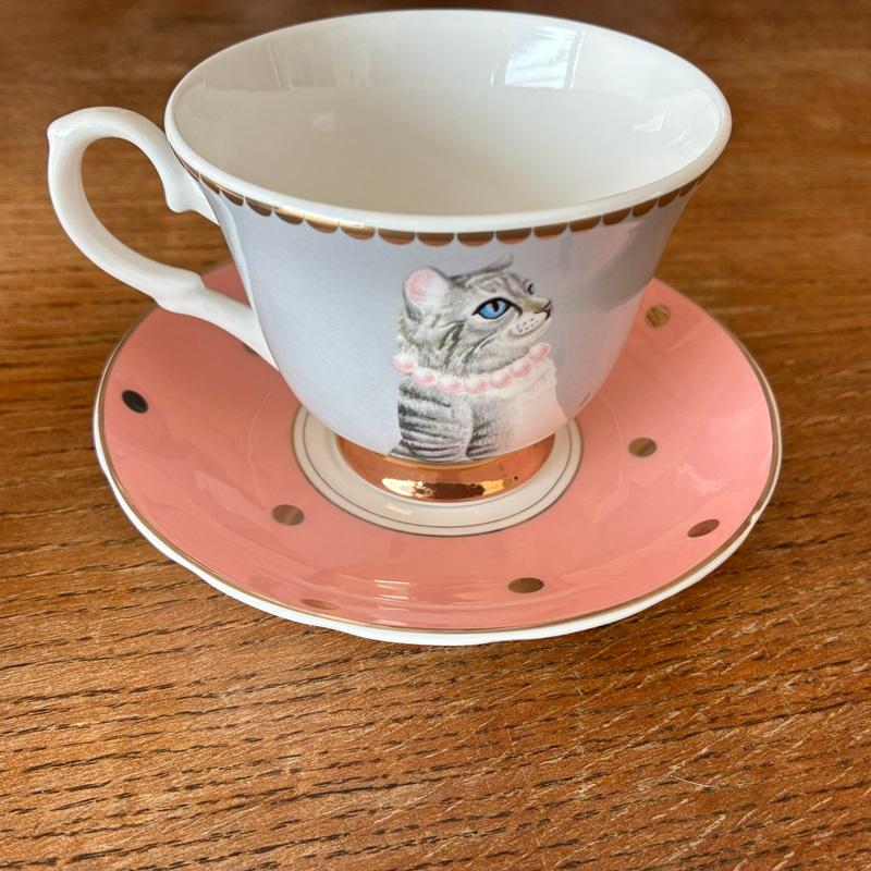 イヴォンヌエレン ティーカップ＆ソーサー キャット/エレファント コーヒーカップ 猫 ねこ 象  YVONNE ELLEN | ブランド登録なし | 10