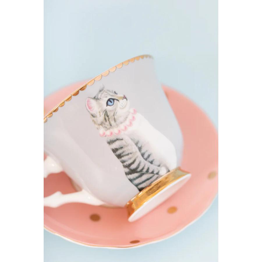 イヴォンヌエレン ティーカップ＆ソーサー キャット/エレファント コーヒーカップ 猫 ねこ 象  YVONNE ELLEN | ブランド登録なし | 04