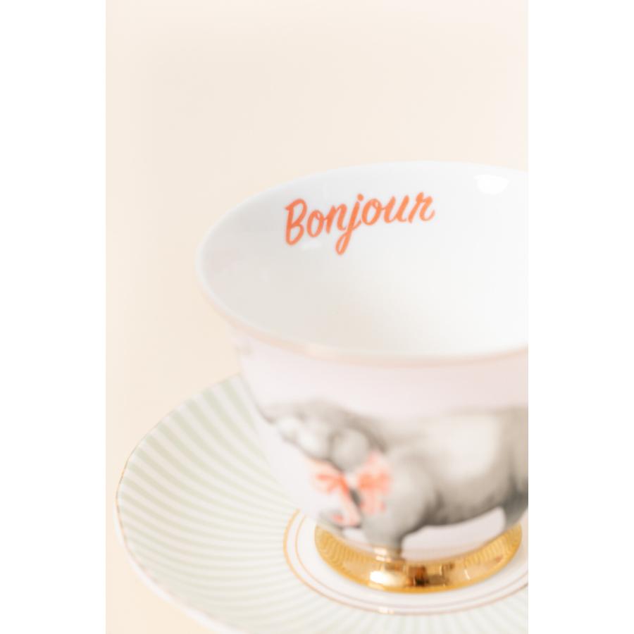 イヴォンヌエレン ティーカップ＆ソーサー キャット/エレファント コーヒーカップ 猫 ねこ 象  YVONNE ELLEN | ブランド登録なし | 08