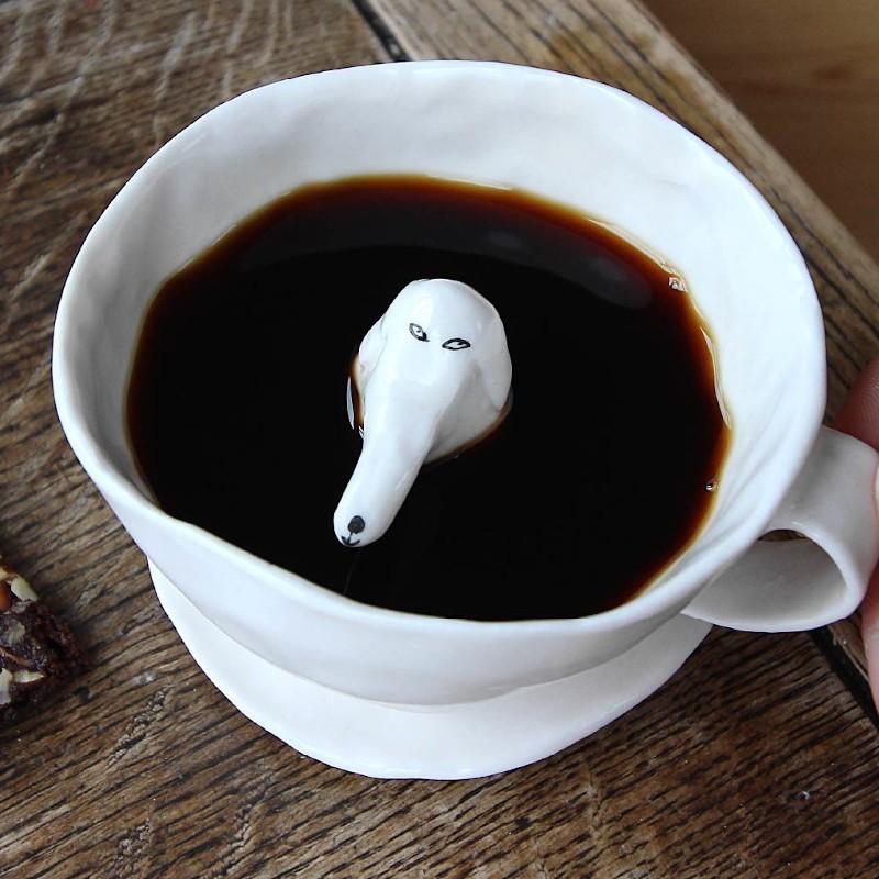 エレオノール・ボストロム カップ&ソーサー 犬 コーヒーカップ ティー