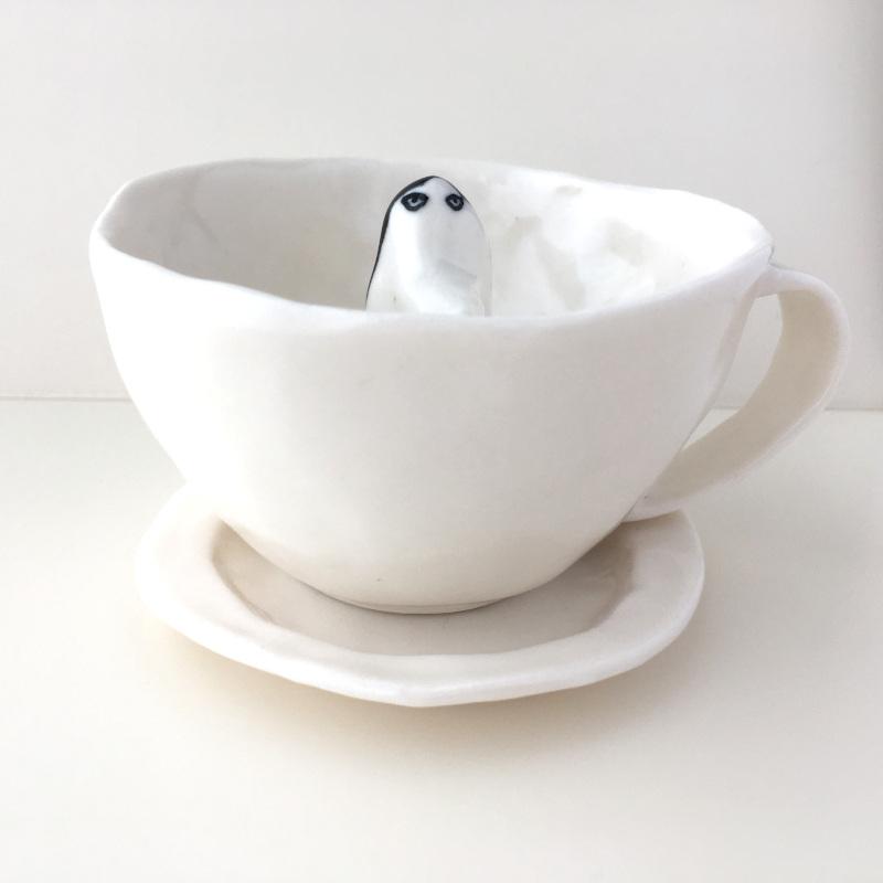 エレオノール・ボストロム カップ&ソーサー 犬 コーヒーカップ ティー