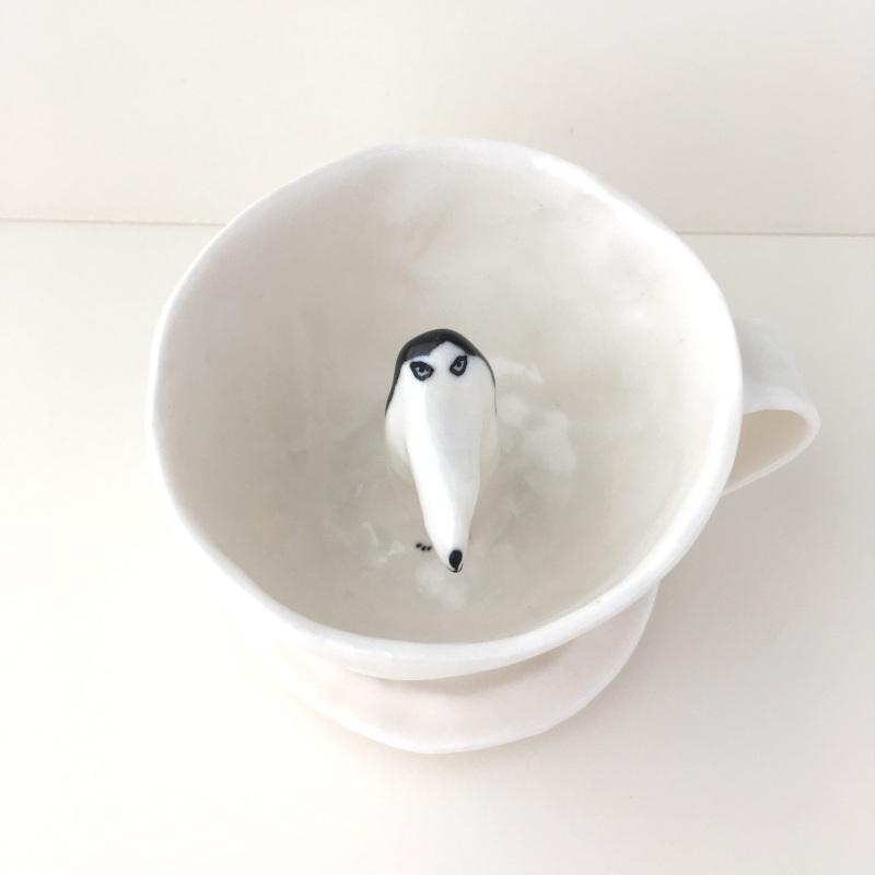 エレオノール・ボストロム カップ&ソーサー 犬 コーヒーカップ ティー
