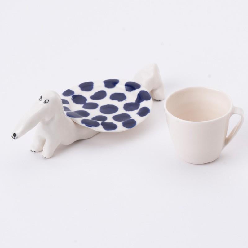 ELEONOR BOSTROM 犬　北欧　陶器　カップ　ソーサー　エレオノール エレオノール・ボストロム カップ&ソーサー 犬 テリア コーヒーカップ