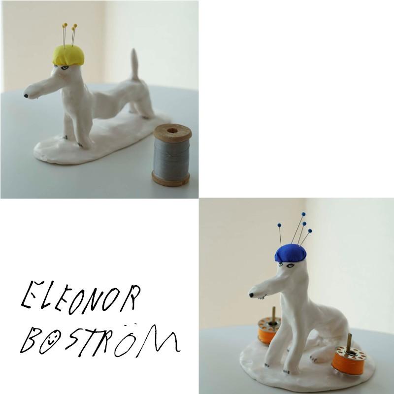 エレオノール・ボストロム ピンクッション 土台あり おすわりしている