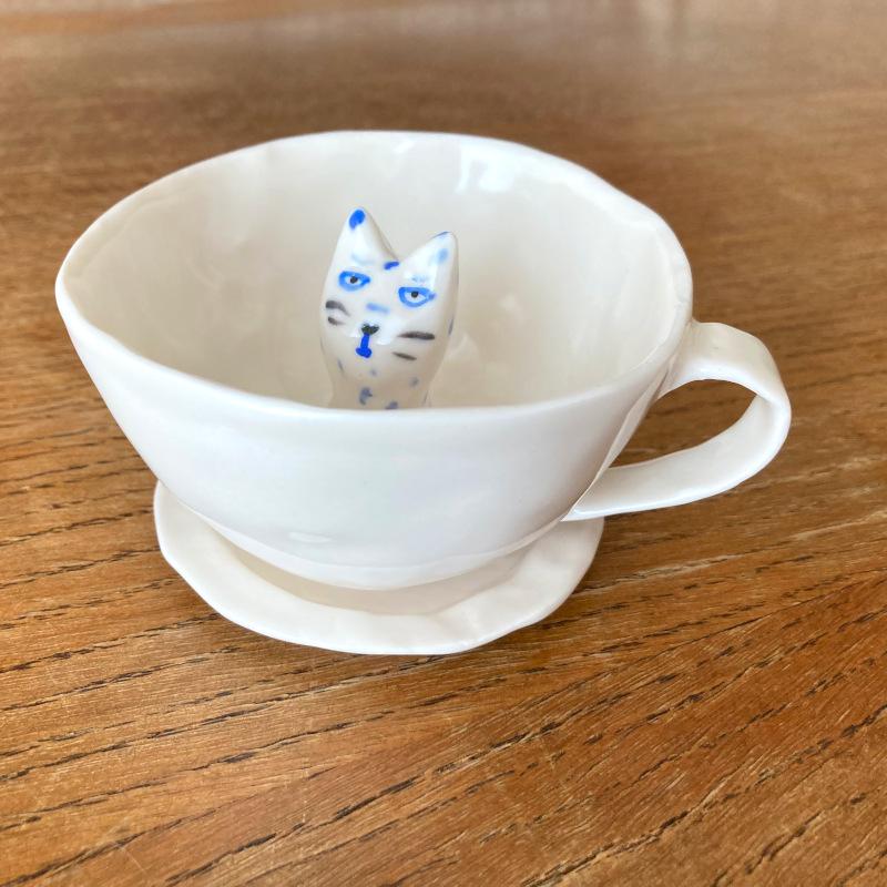 エレオノール・ボストロム カップ&ソーサー ねこ 猫 ネコ コーヒーカップ ティーカップ 陶器製 北欧雑貨 Eleonor Bostrom | ブランド登録なし | 12