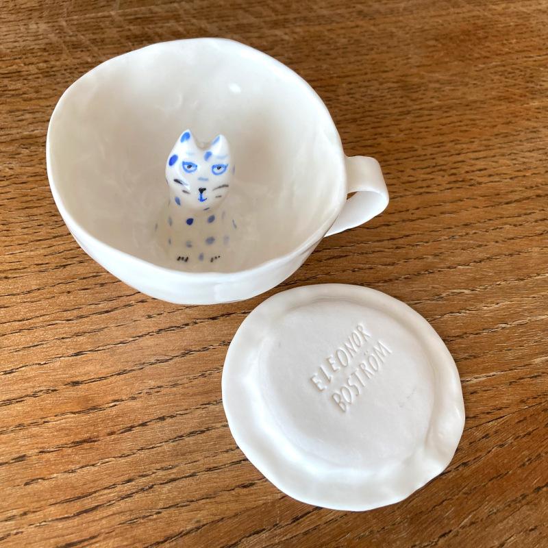 エレオノール・ボストロム カップ&ソーサー ねこ 猫 ネコ コーヒーカップ ティーカップ 陶器製 北欧雑貨 Eleonor Bostrom | ブランド登録なし | 18