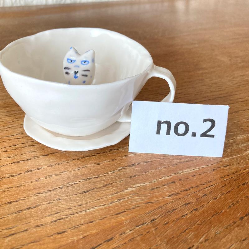 エレオノール・ボストロム カップ&ソーサー ねこ 猫 ネコ コーヒーカップ ティーカップ 陶器製 北欧雑貨 Eleonor Bostrom | ブランド登録なし | 01