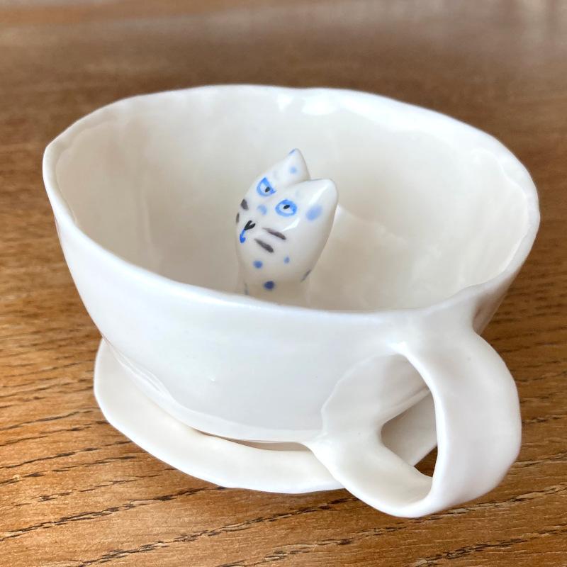 エレオノール・ボストロム カップ&ソーサー ねこ 猫 ネコ コーヒーカップ ティーカップ 陶器製 北欧雑貨 Eleonor Bostrom | ブランド登録なし | 06