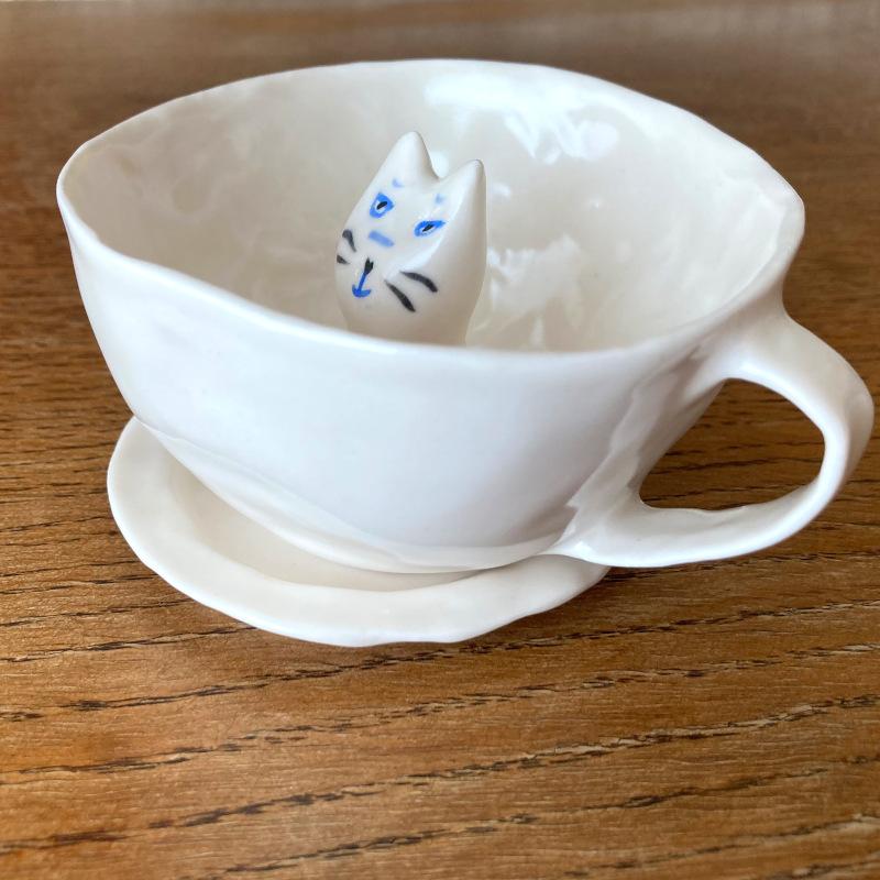 エレオノール・ボストロム カップ&ソーサー ねこ 猫 ネコ コーヒーカップ ティーカップ 陶器製 北欧雑貨 Eleonor Bostrom | ブランド登録なし | 09