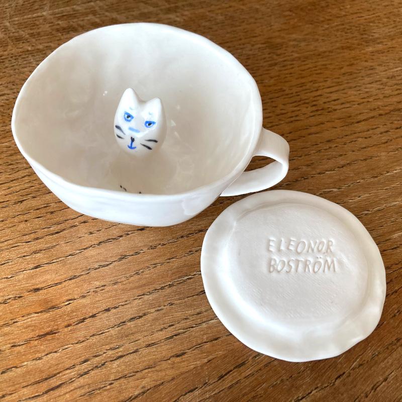 エレオノール・ボストロム カップ&ソーサー ねこ 猫 ネコ コーヒーカップ ティーカップ 陶器製 北欧雑貨 Eleonor Bostrom | ブランド登録なし | 11