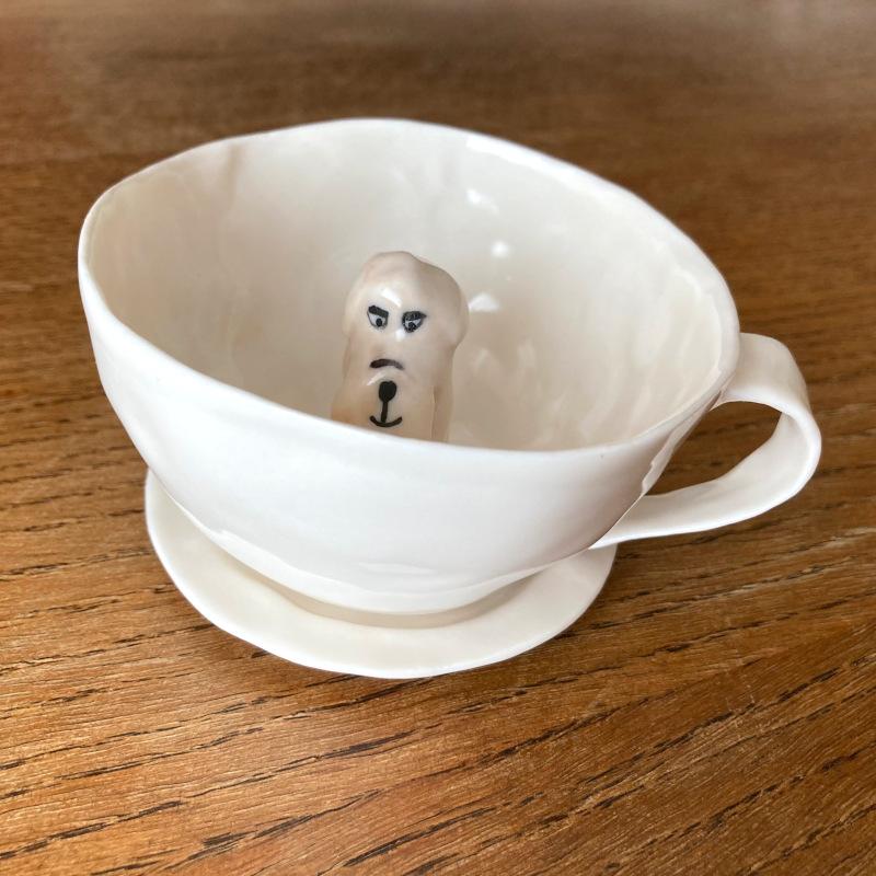エレオノール・ボストロム カップ&ソーサー 犬 テリア コーヒー エレオノール・ボストロム カップ&ソーサー 犬 テリア コーヒー
