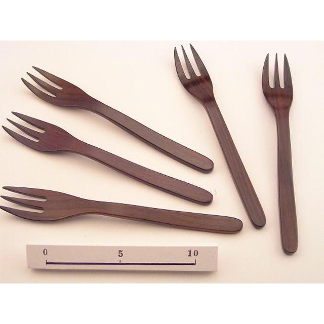 ナチュラルな木のフォーク 紫檀・サオ ナチュラルデザイン 木の食器 |  | 03