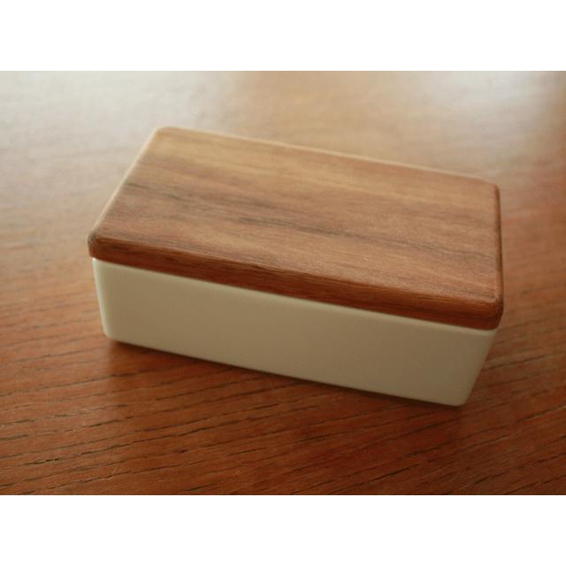 陶器と木蓋の バターケース 日本製 おまけ付き バターナイフ ナチュラルデザイン |  | 04