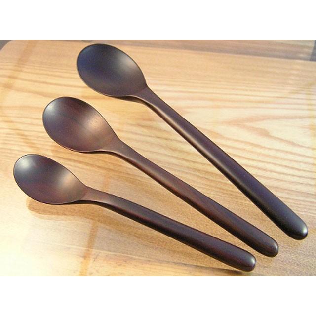 ナチュラルな木のスプーン 紫檀・サオ ナチュラルデザイン　ネオスプーン 木の食器 |  | 02