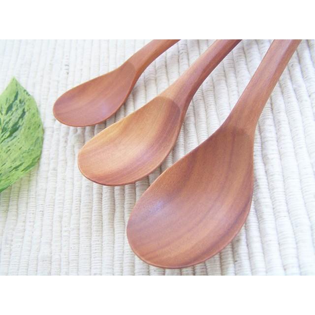 ナチュラルな木のスプーン 紫檀・サオ ナチュラルデザイン　ネオスプーン 木の食器 |  | 05