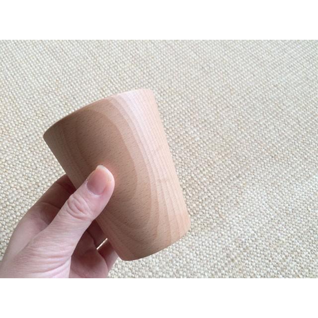 ナチュラルな木のコップ ストレート L グラス 木製   ナチュラルデザイン 木の食器｜conceptstore