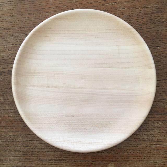 木のお皿 プレートディッシュ　MUTE Mサイズ 21cm メープル 楓 ケーキプレート サイドプレート ナチュラルデザイン 木の食器 | 