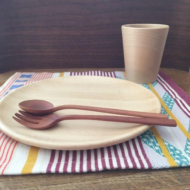 木のお皿 プレートディッシュ　MUTE Mサイズ 21cm メープル 楓 ケーキプレート サイドプレート ナチュラルデザイン 木の食器 |  | 02