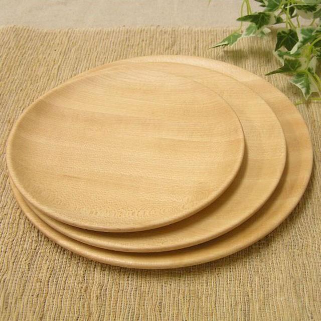 木のお皿 プレートディッシュ　MUTE Mサイズ 21cm メープル 楓 ケーキプレート サイドプレート ナチュラルデザイン 木の食器 |  | 04